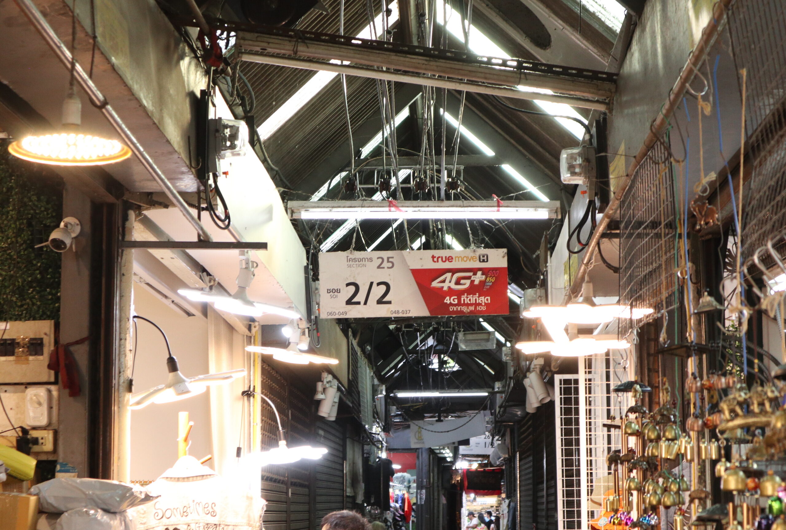 A market lane marked Section 25 and Soi 2/2 at Chatuchak