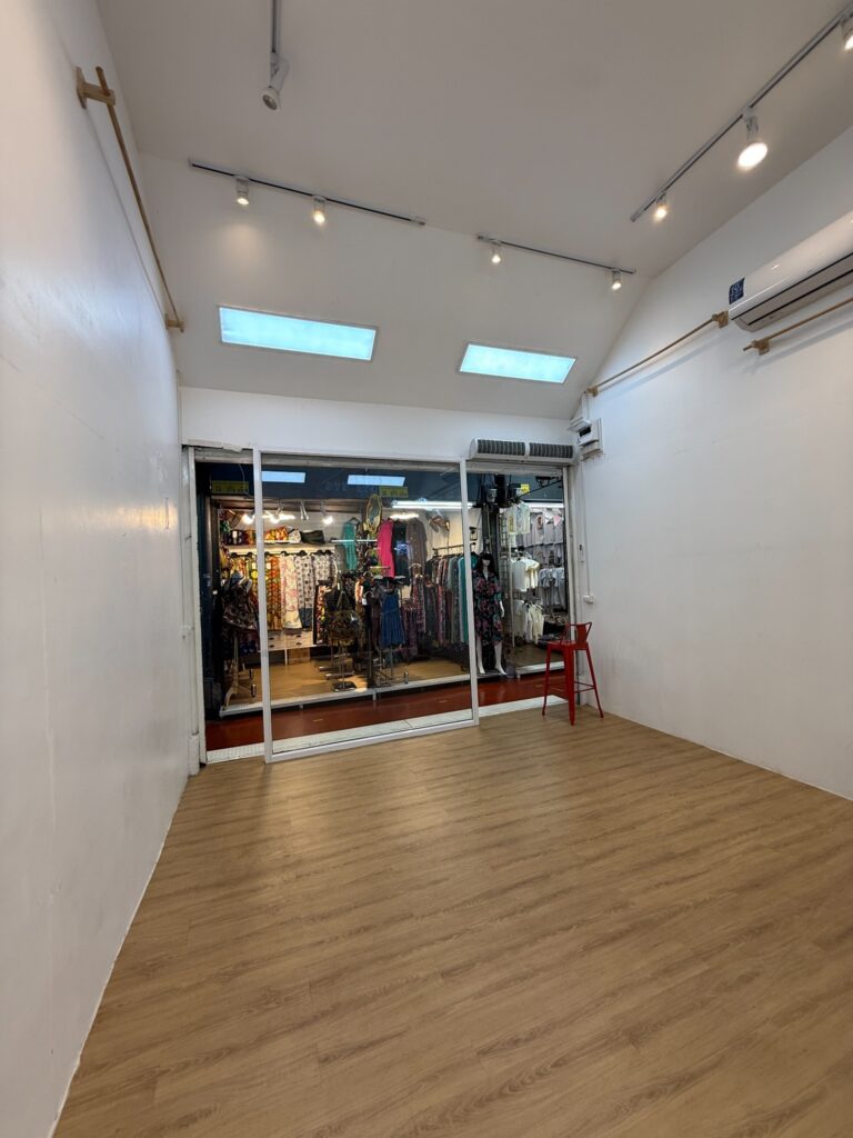 Empty Soi YIPUN shop interior before construction