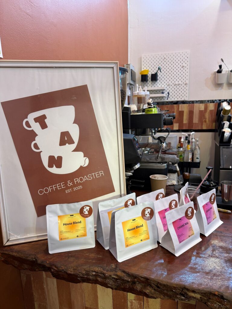 Chiang Mai coffee beans for sale at TAN Coffee & Roaster in Chatuchak